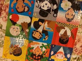 img 5 attached to Пазл Mudpuppy Little Artist Jigsaw, 500 деталей, 20 x 20 дюймов — возраст 8+ — включает 9 красочно иллюстрированных портретов художников — веселая и сложная семейная головоломка — веселое занятие в помещении, многоцветное