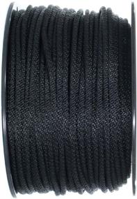 img 1 attached to Solid Braid Nylon Rope Black