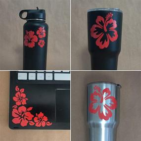 img 2 attached to Hibiscus Decal 4 Pack Exterior Accessories