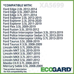 img 2 attached to High-Quality ECOGARD XA5699 Engine Air Filter for Ford Explorer (3.5L) 2011-2019, Edge (3.5L) 2007-2014, Taurus (3.5L) 2008-2019, Flex (3.5L) 2009-2019, Explorer (2.3L) 2016-2021