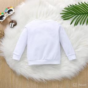 img 2 attached to Cute Toddler Baby Sweatshirt: Long Sleeve Pullover Top for Boys and Girls - Perfect Fall/Winter Romper Sweater Bodysuit!