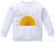 cute toddler baby sweatshirt: long sleeve pullover top for boys and girls - perfect fall/winter romper sweater bodysuit! логотип