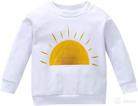 img 4 attached to Cute Toddler Baby Sweatshirt: Long Sleeve Pullover Top for Boys and Girls - Perfect Fall/Winter Romper Sweater Bodysuit!