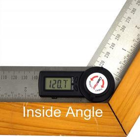 img 2 attached to Accurately Measure Angles With GemRed Stainless Steel Angle Finder & New Color Protractor