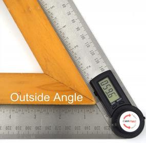 img 3 attached to Accurately Measure Angles With GemRed Stainless Steel Angle Finder & New Color Protractor