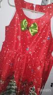 img 1 attached to Girls Dress Christmas Santa Turquoise Girls' Clothing review by Chad Baio