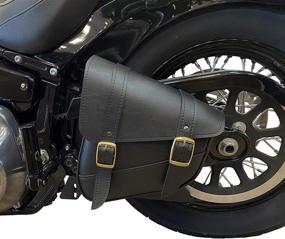 img 3 attached to Dowco Willie & Max Brass Monkey Black Swingarm Bag - Perfect Fit for Softail or Triangulated Swingarms - 59776-08