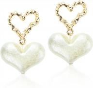 adlstigh womens heart earrings romantic logo