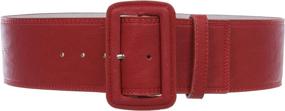 img 3 attached to 👗 Womens Fashion Stitch Rectangular Leather Belts: The Must-Have Women's Accessories