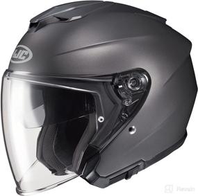 img 1 attached to 🏍️ HJC i30 Solid Men's Street Motorcycle Helmet - Semi-Flat Titanium/Medium: Ultimate Head Protection for Motorbike Enthusiasts!