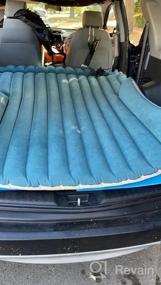 img 5 attached to WEY&FLY SUV Air Mattress Thickened And Double-Sided Flocking Travel Mattress Camping Air Bed Dedicated Mobile Cushion Extended Outdoor For SUV Back Seat 4 Air Bags