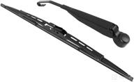 x autohaux 16 inch rear windshield wiper blade arm set for dodge caravan 2008-2019 logo