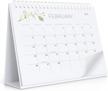 2023 small desk calendar with stickers - october 2022 to june 2024 - 6" x 8" flip desktop organizer for easy organization - beautiful greenery design logo