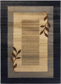 img 2 attached to Modern Black And Blue Clover Patterned Area Rug, 5'2"X7'2" Rectangle By Home Dynamix Royalty