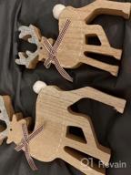 img 1 attached to Add A Rustic Touch To Your Christmas Decor With OYATON'S 3 Pack Wood Christmas Tree Signs - Joy, Noel, And Ho Ho Ho review by Kathy Bishop