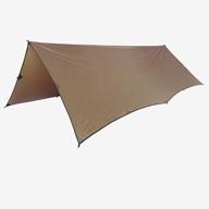🏕️ onetigris bulwark camping tarp: waterproof bushcraft shelter, lightweight hammock rain fly portable anti uv - 12.8ft x 9.5ft логотип