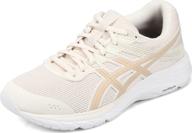 asics womens gel contend running champagne women's shoes ~ athletic logo