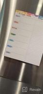 img 1 attached to 52-Week Magnetic Meal Planner Notepad With Grocery List - 7" X 9", Tear Off Shopping List, Refrigerator Door Hanging Food Organizer review by Russell Smith