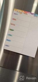 img 6 attached to 52-Week Magnetic Meal Planner Notepad With Grocery List - 7" X 9", Tear Off Shopping List, Refrigerator Door Hanging Food Organizer