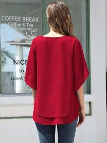 img 1 attached to Stylish And Comfortable: Jouica Women'S Flowy Chiffon Blouse For Fall