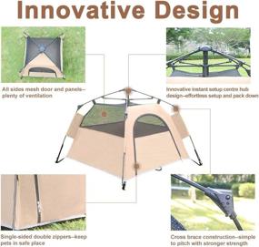 img 1 attached to Yolafe Dog Camping Tent: Portable Pet Cave Bed Playpen with Innovative Instant Setup Design - Ideal for Camping with Cats and Dogs+