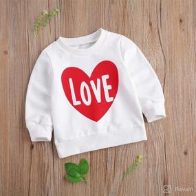 img 2 attached to 👶 Long Sleeve Infant Toddler Baby Girl Tops - Mama's Girl Fall Outfit Casual Clothes Pullover Sweatshirt