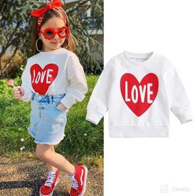 img 3 attached to 👶 Long Sleeve Infant Toddler Baby Girl Tops - Mama's Girl Fall Outfit Casual Clothes Pullover Sweatshirt