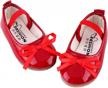 lonsoen baby toddler girls dress ballerina ballet flat shoes wedding party slip-on mary jane logo
