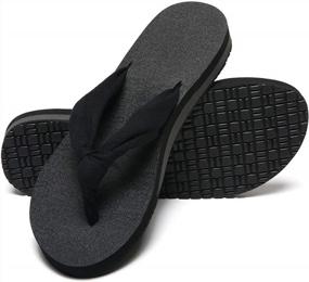 img 4 attached to Women'S Comfort Flip Flops W/ Arch Support: MAIITRIP Cloth Strap Sandals.