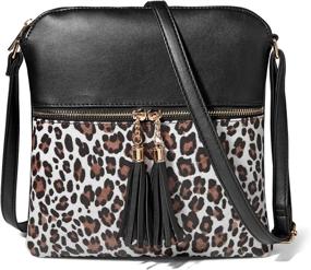 img 4 attached to Nabegum Leopard Crossbody Cheetah Handbag Women's Handbags & Wallets ~ Crossbody Bags