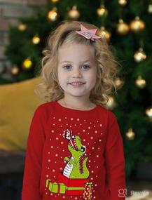 img 3 attached to T Rex Christmas Sweater Toddler Sweatshirts Apparel & Accessories Baby Boys ... Clothing