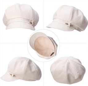 img 3 attached to Fancet Packable Women'S Beret Newsboy Cap: Ideal For Spring, Summer, And Winter Seasons! Upgrade Your Gatsby Fashion With Visor Hat; Available In 55-59 Cm Size