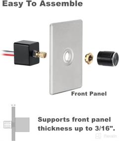 img 1 attached to 🔆 12V Light Dimmer Switch – Rotary 12 Volt Dimming Controller for RV, Boat, Truck LED Lights – Halogen, Incandescent, Strip Lighting – 6A Rated