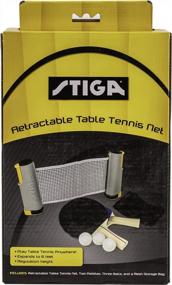 img 2 attached to Compact Table Tennis Set With Retractable Net - STIGA Take Anywhere Kit Includes Paddles, Balls & Storage Bag