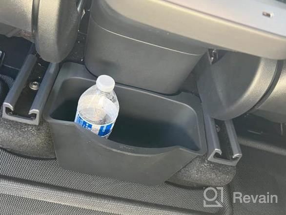 img 1 attached to Streamline Your Model 3&S With Topfit'S Rear Center Console Organizer Tray And Seat Storage Box review by Steve Chomos