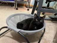 img 1 attached to Noyal Cat Hammock Bed: Elevated, Breathable, And Detachable For Indoor And Outdoor Kitty Comfort review by David Alexander