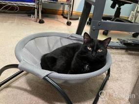 img 6 attached to Noyal Cat Hammock Bed: Elevated, Breathable, And Detachable For Indoor And Outdoor Kitty Comfort