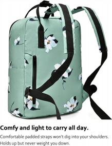 img 1 attached to HotStyle BESTIE Floral Backpack - Perfect For School, College & Travel In Magnolia Mint!
