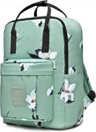 рюкзак hotstyle bestie с цветочным принтом — идеально подходит для школы, колледжа и путешествий в цвете мятной магнолии! логотип