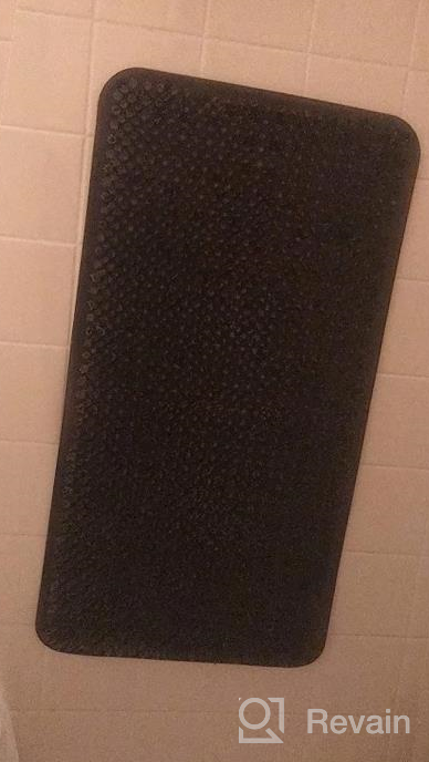 img 1 attached to Stay Safe And Comfortable With OTHWAY Non Slip Grassy Bathtub Mat - Soft And Durable Shower Floor Mat With Bristles For Exfoliating Feet (Lake Blue, 25.6X13.4 Inches) review by Caleb Eichbauer