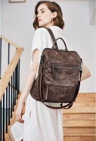 img 3 attached to BROMEN Backpack Fashion Designer Shoulder Women's Handbags & Wallets : Fashion Backpacks