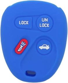 img 3 attached to High-Quality SEGADEN Silicone Cover Protector Case for Chevrolet Buick Cadillac Pontiac Oldsmobile 4 Button Remote Key Fob CV4611 - Deep Blue