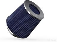 k&amp;n universal clamp-on air intake filter: high performance premium, washable, replacement filter, 4 in flange diameter, 5.5 in filter height, 1.125 in flange length: round tapered filter, rg-1001bl логотип