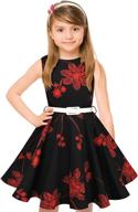 girls vintage rockabilly sleeveless occasion girls' clothing : dresses logo