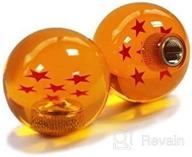 kei project dragon ball z star manual stick shift knob with adapters fits most cars (6 star) логотип