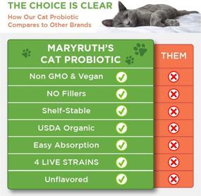 img 2 attached to 🐱Органический пробиотик для кошек для поддержки пищеварения - Сертифицировано USDA, средство для здоровья кишечника с полезными бактериями - Веганский, без ГМО, без глютена - 4 жидких унции