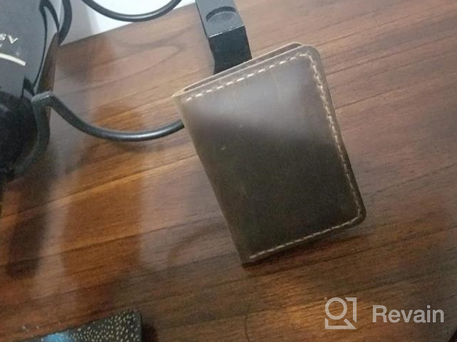 img 1 attached to Organize In Style: Handcrafted Minimalist Bifold Leather Credit Card Wallet review by Stephen Burgstaller