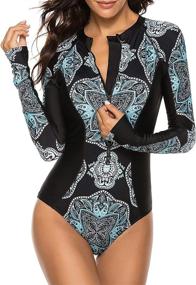img 1 attached to 👙 American Trends Protection Printed Swimsuit: Versatile Women's Clothing for Comfort and Style