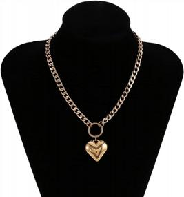 img 1 attached to Stylish Women'S Silver Chain Choker Necklace With Charming 'Love You More' Message For Teens And Women