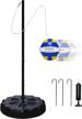 portable tetherball set with poles, base and rope for kids and adults - outdoor backyard game logo